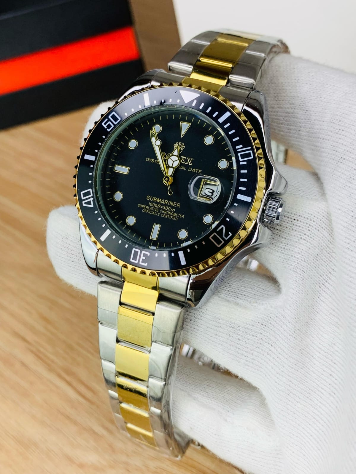 Rolex submariner two tone black