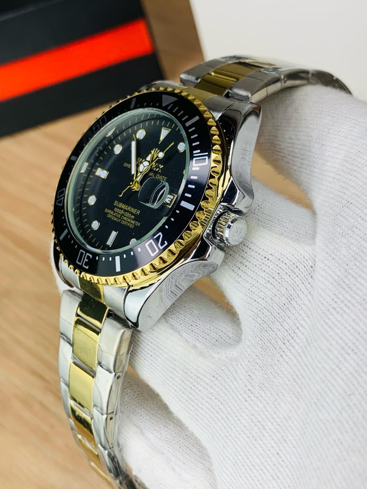 Rolex submariner two tone black