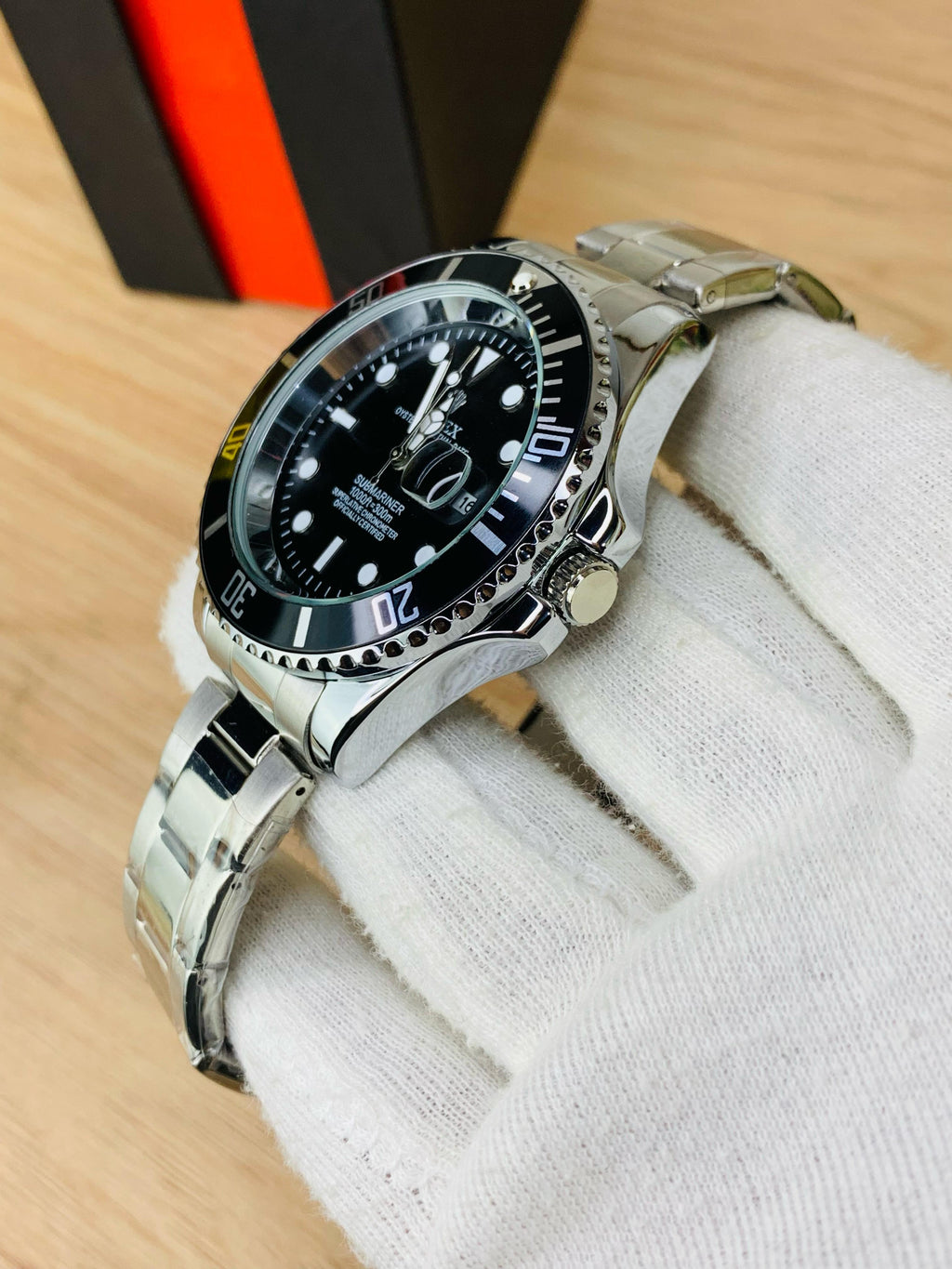Rolex Submariner silver black