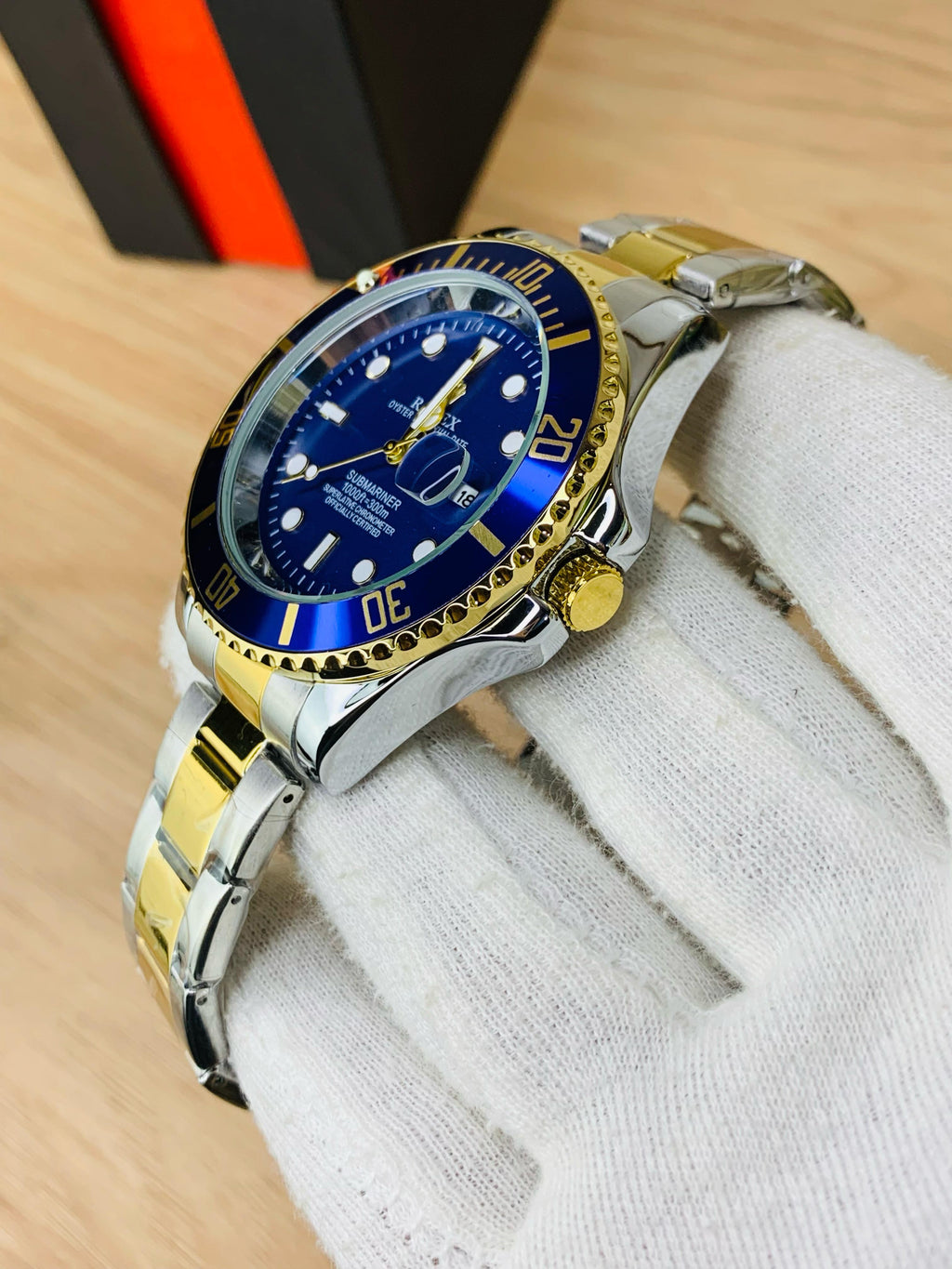 Rolex submariner two tone blue