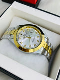 Rolex stone two tone white